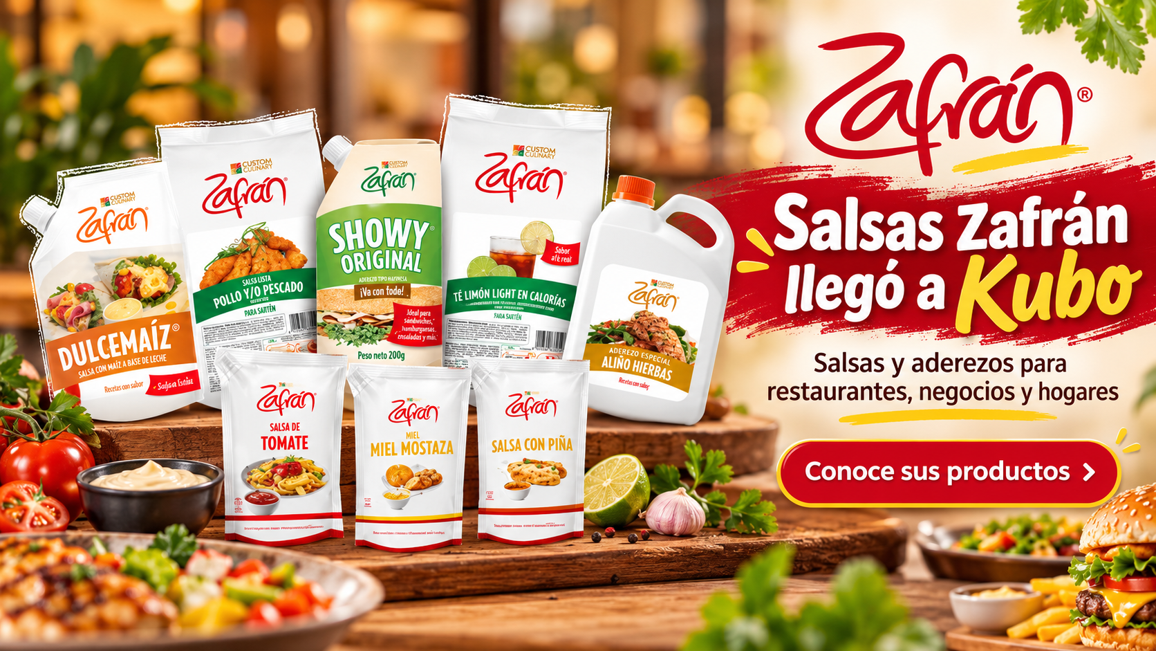 Salsas Zafrán ya está en Kubo